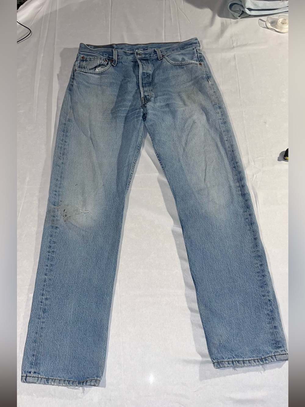 Vintage 2000 Levi’s 501 Jeans W34 L34 Faded Distressed Red Tab Button Fly Y2K